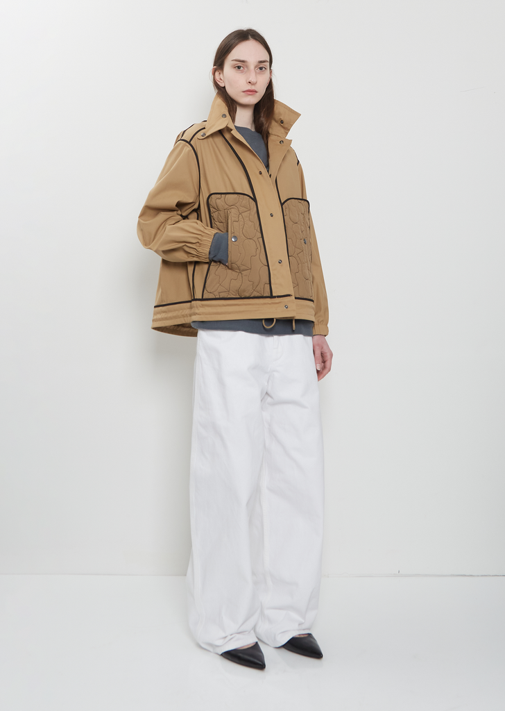 EV Quilted Pockets Reversible Cotton Jacket
