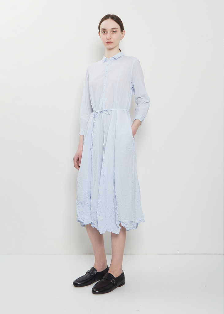 Washed Cotton Crinkle Dress