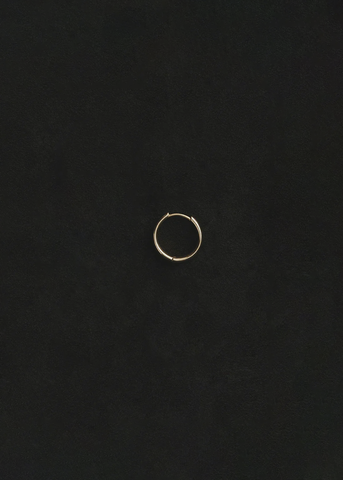 Gold Intrinsic Hoop Single