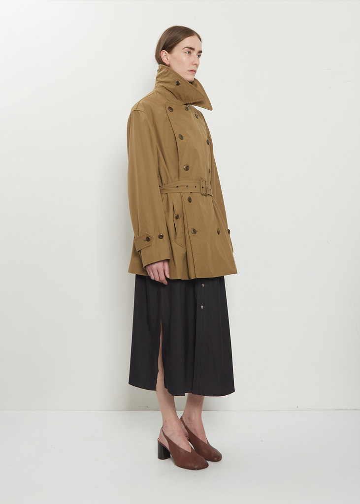 Cropped Cotton Trench