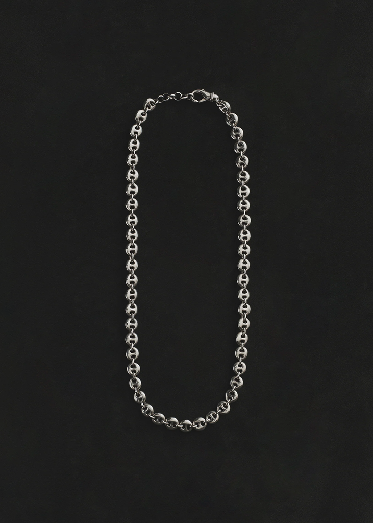 Small Circle Link Necklace, 20