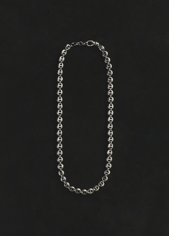 Small Circle Link Necklace, 20"