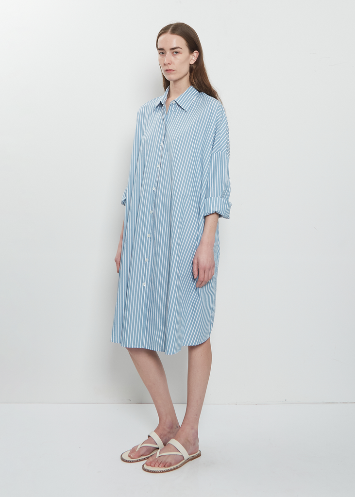 Double Strap Leather Sandal — White