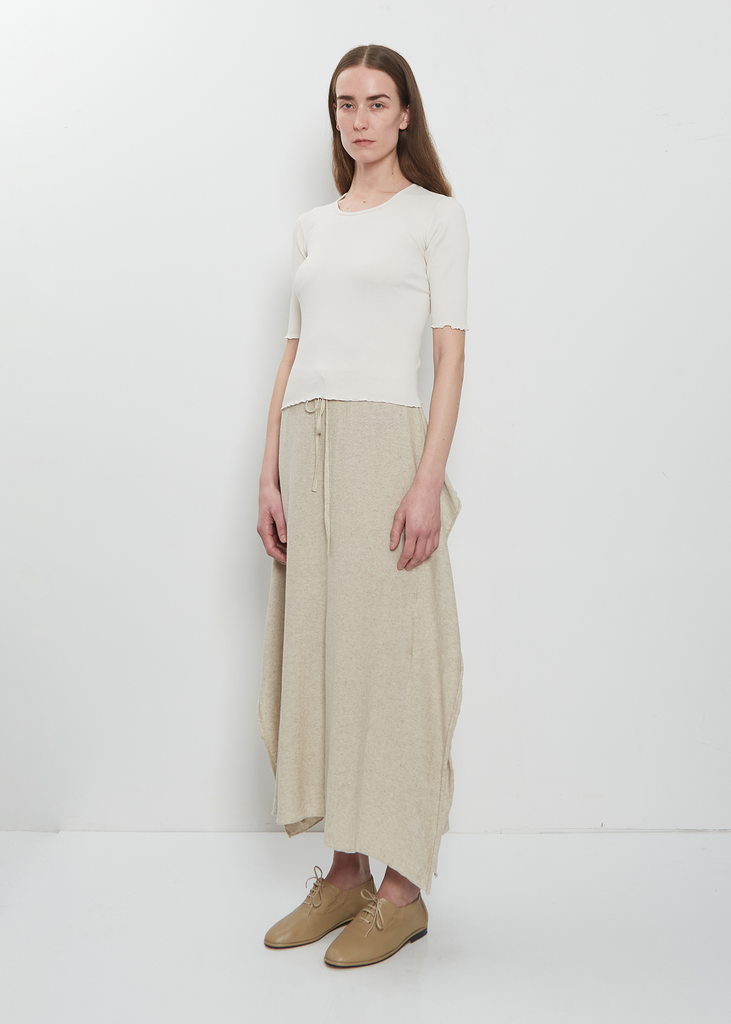 Wave Cotton Linen Skirt