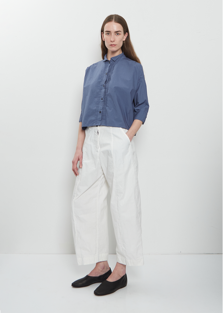 Claudia Cotton Shirt — Blue