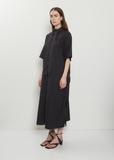 Reversible Cotton Silk Tube Dress — Squid Ink