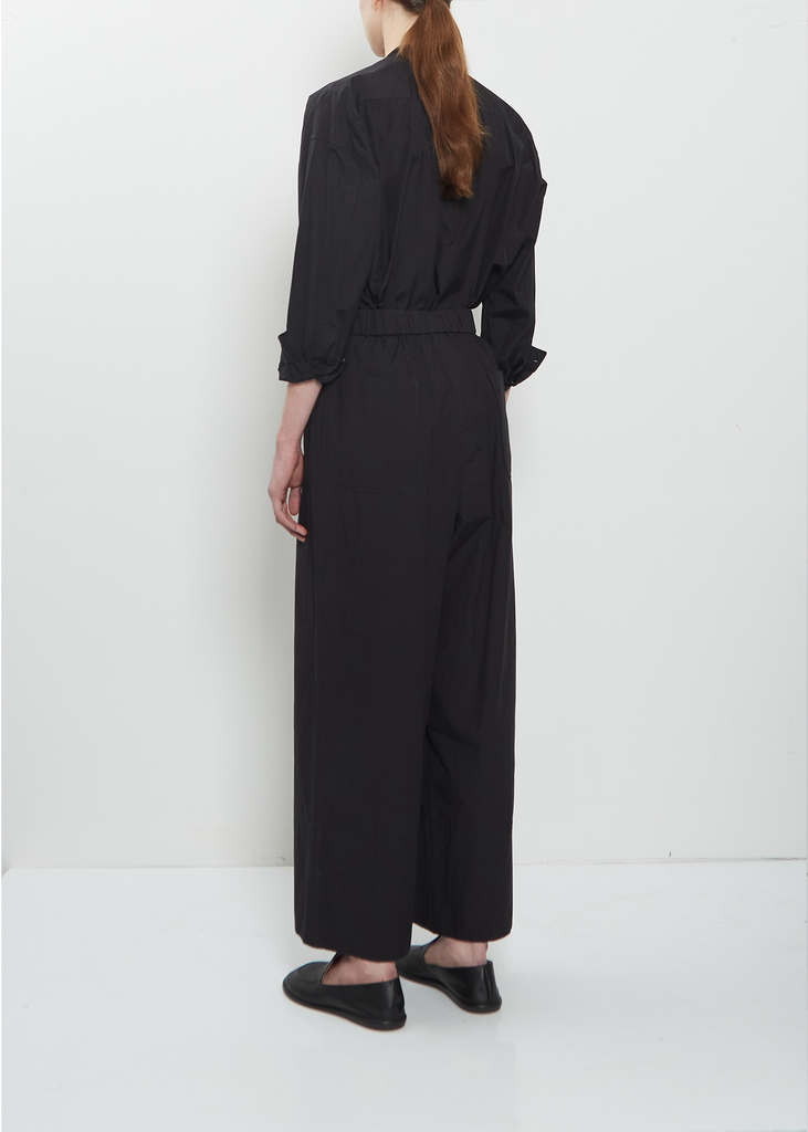 Pajama Long Cotton Pants — Black