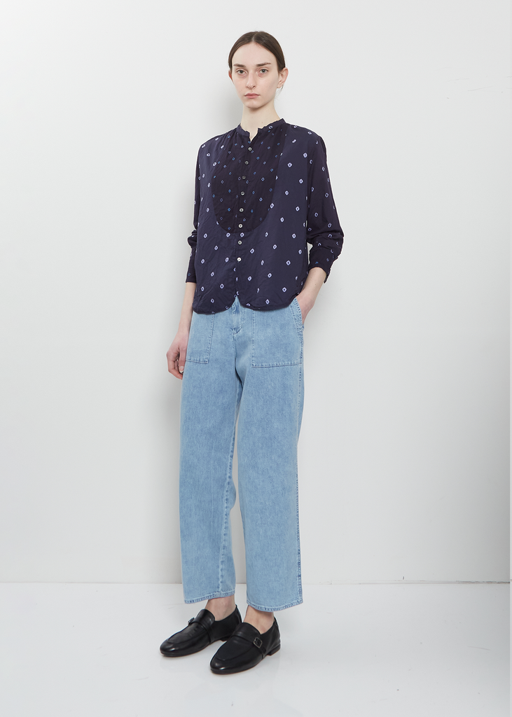 Shibori Cotton Summer Blouse