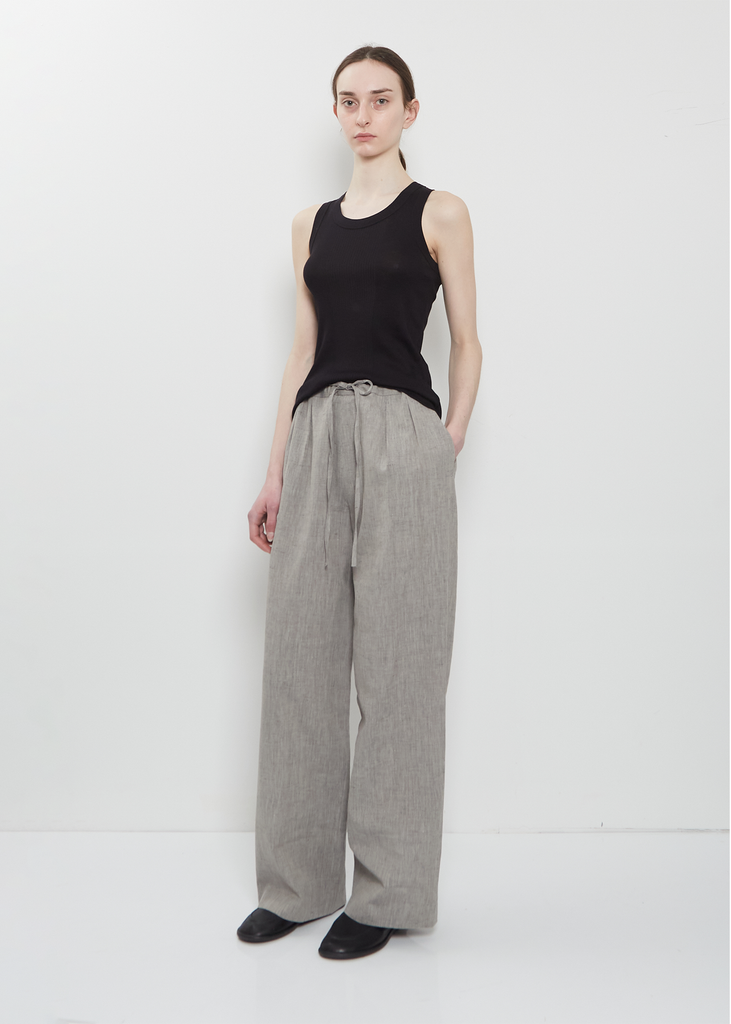 Limba Fitted Cotton Tank Top — Black