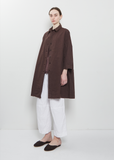 Compact Cotton Easy Coat — Grape