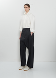 Pack Side Zip Cotton Pant — Black