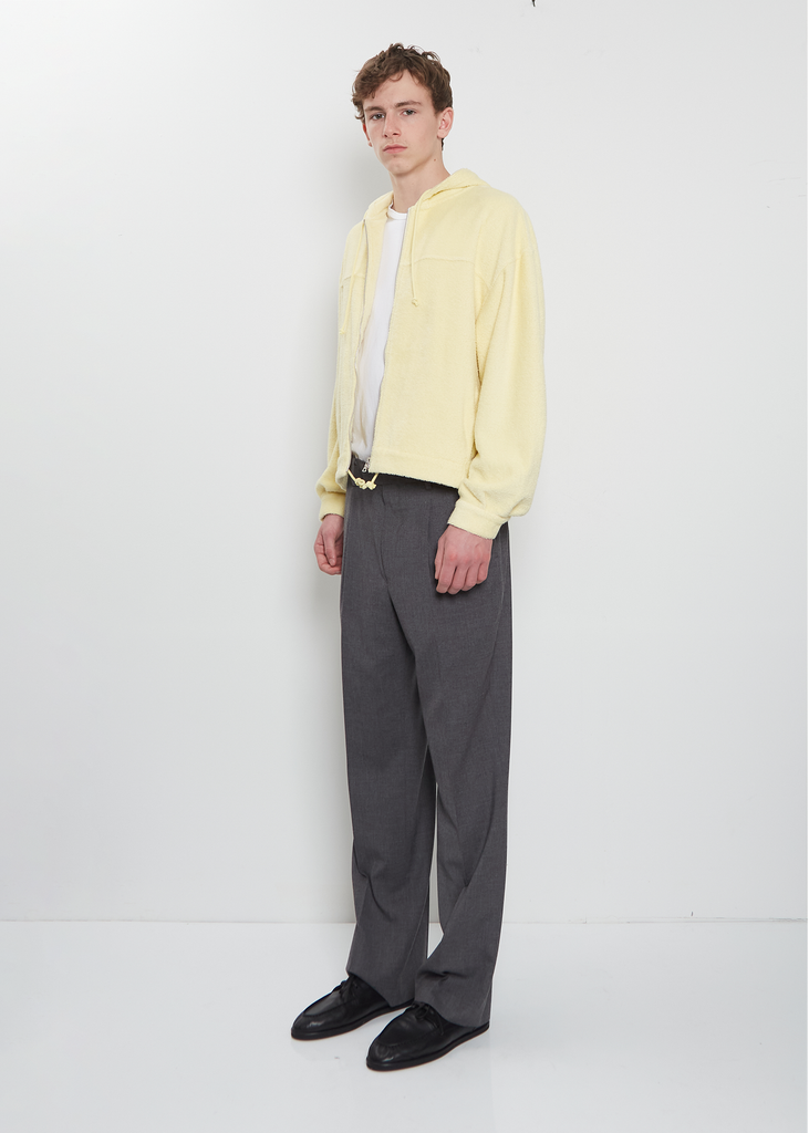 Cotton Nylon Pile Zip Parka