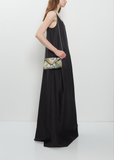 Embellished Jacquard Envelope Clutch