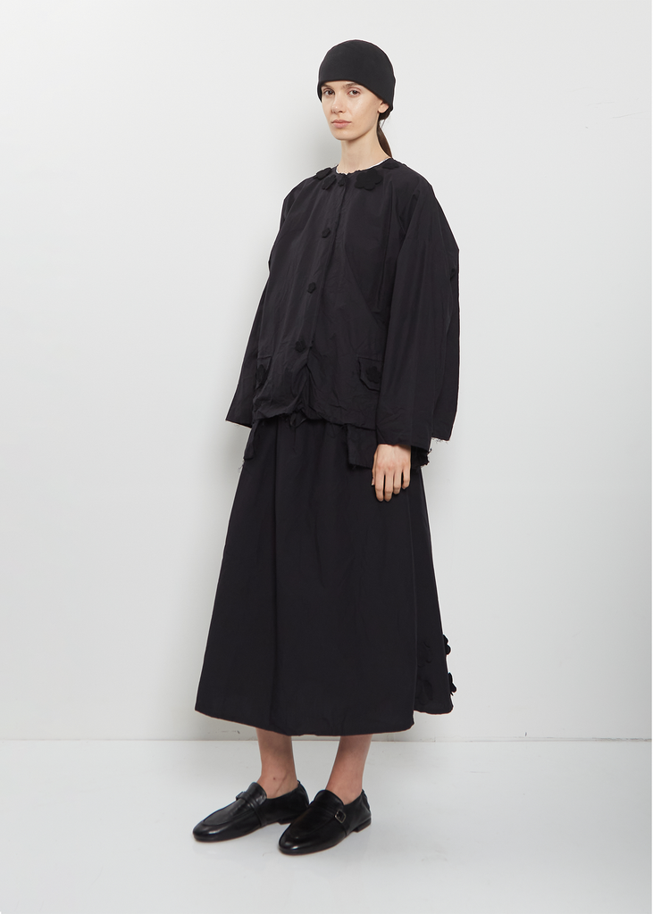 Double Edge Cotton ZZ Beanie — Black