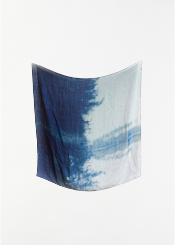 Exclusive Silk Cashmere Scarf — Landscape