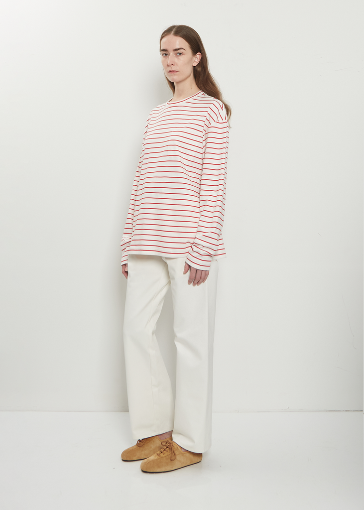 Striped Jersey Long Sleeve T-Shirt