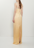 Silk and Lace Column Dress