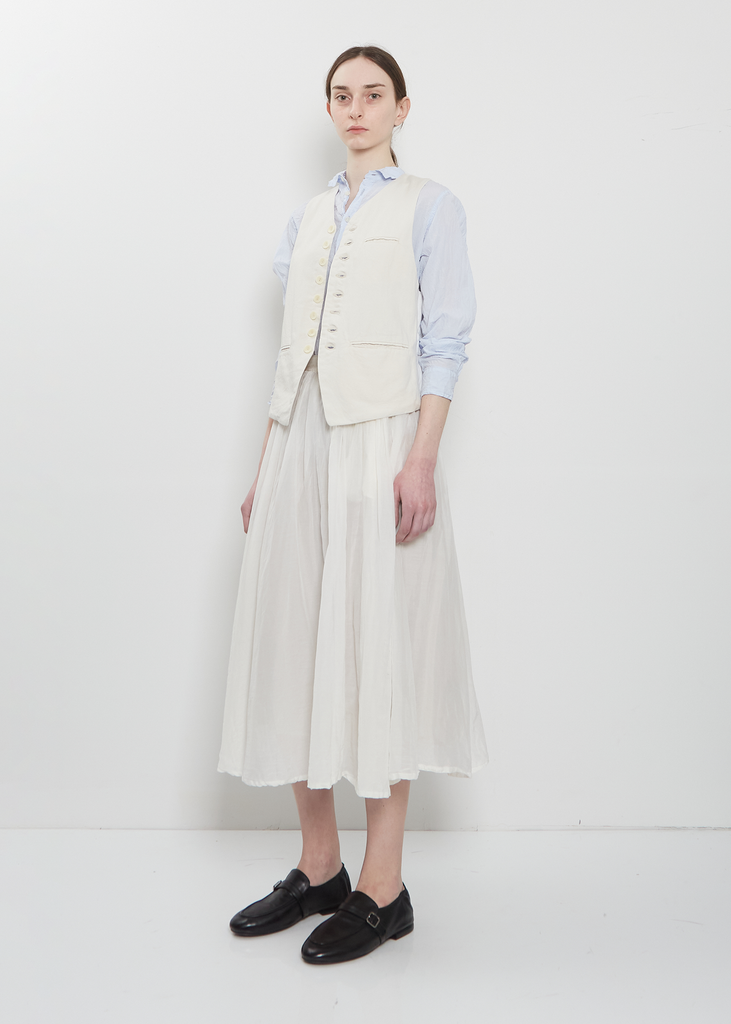 Washed Cotton Oxford Vest