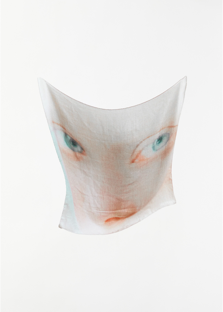 Exclusive Silk Cashmere Scarf — Eyes