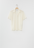Ramie Knit Skipper Top — Off White