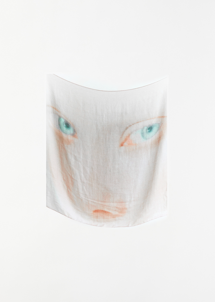 Exclusive Silk Cashmere Scarf — Eyes