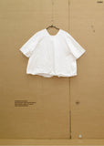 Paper Cotton Elbow Length Sleeve Top OE