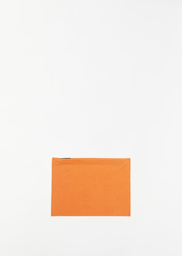 Washed Canvas Pouch Large — Orange