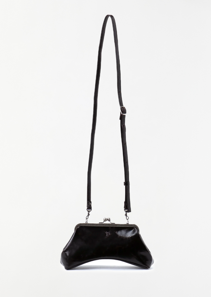 Metal Clasp Curvy Bag, Small