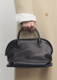 Agnes Saddle Leather Bag — Black Ans