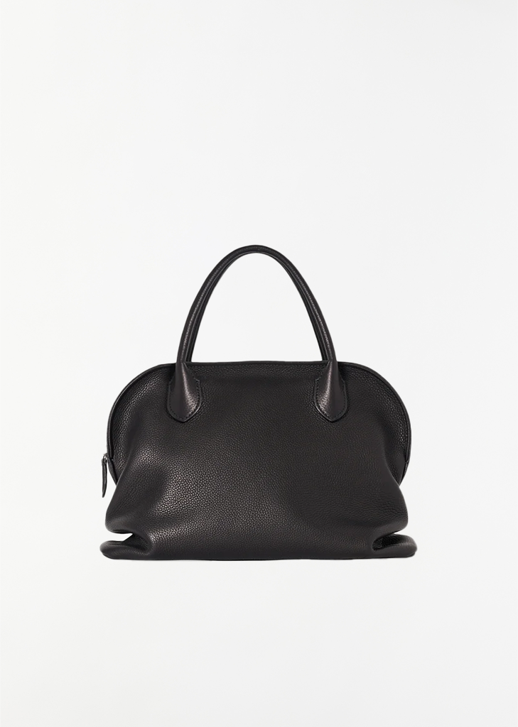 Agnes 12 Saddle Leather Bag — Black