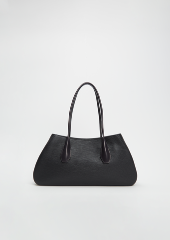 Alger Leather Shoulder Bag — Black Ans
