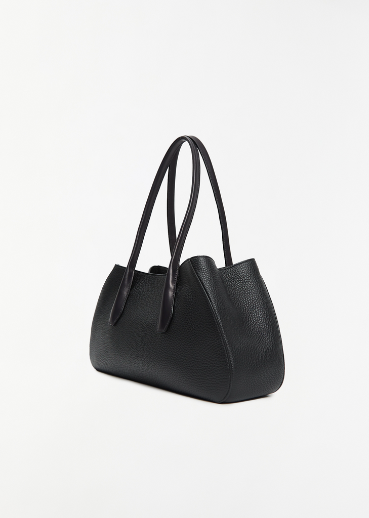 Alger Leather Shoulder Bag — Black Ans