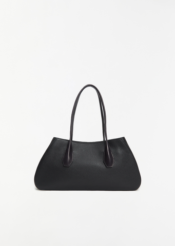 Alger Leather Shoulder Bag — Black Ans