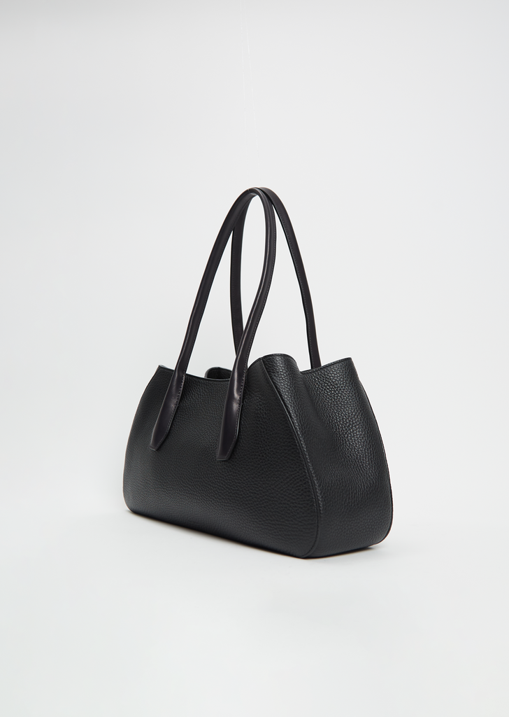Alger Leather Shoulder Bag — Black Ans