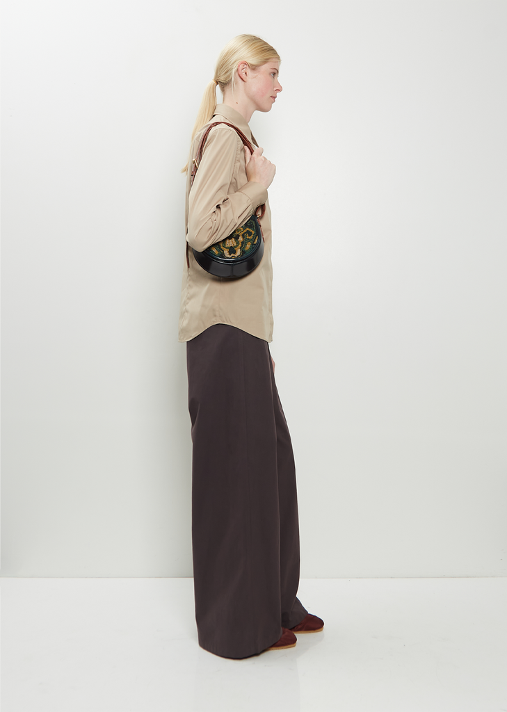 Arca Round Leather Bag