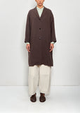 Bulky Tailored Ramie Coat