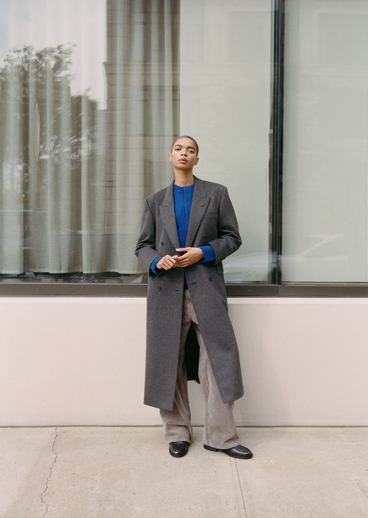 Cashmere Moleskin Coat
