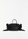 Double Ribbon Rosette Bag, Mini — Black