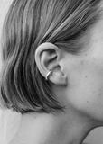 Silver Bagel Ear Cuff
