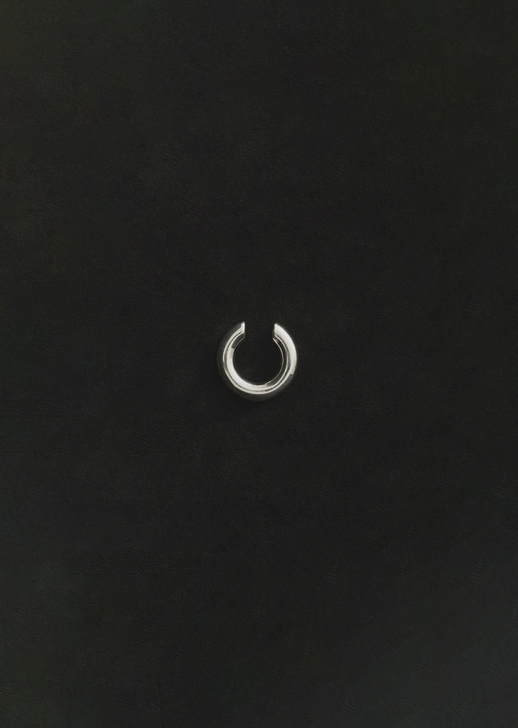 Silver Bagel Ear Cuff