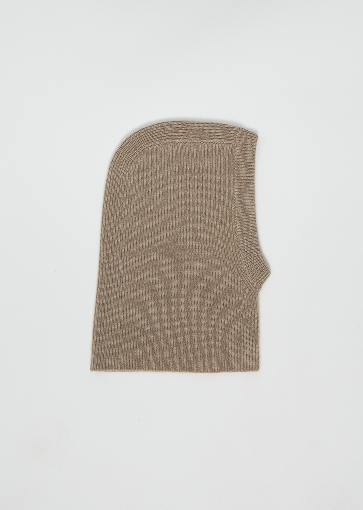Azuki Cashmere Balaclava — Sahara Mélange