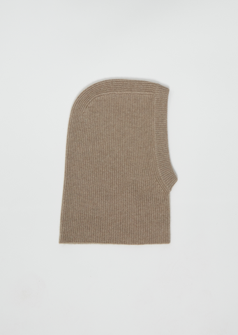 Azuki Cashmere Balaclava — Sahara Mélange