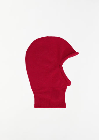 Chunky Wool Balaclava — Nadeshiko Red