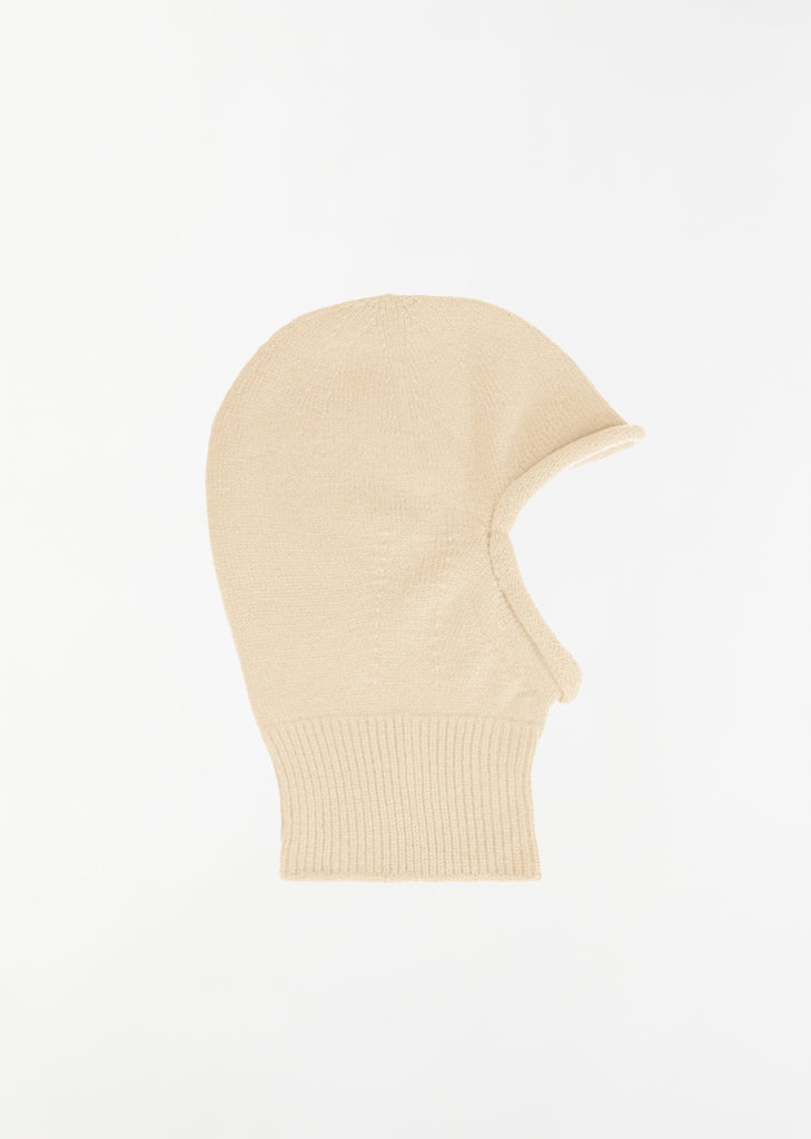 Chunky Wool Balaclava — Moon White