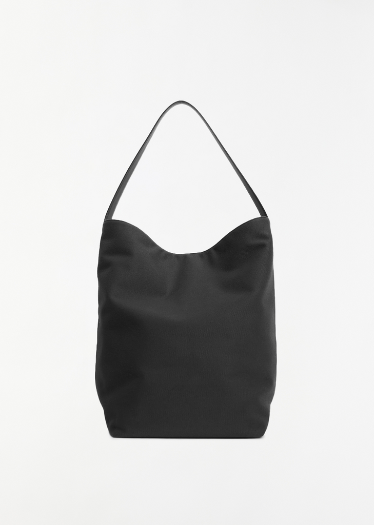 Large Canvas N/S Tote  — Black