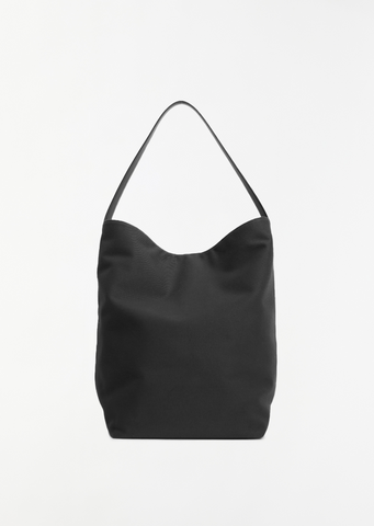 Large Canvas N/S Tote  — Black