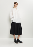 Basil Typewriter Cotton Shirt — Off White