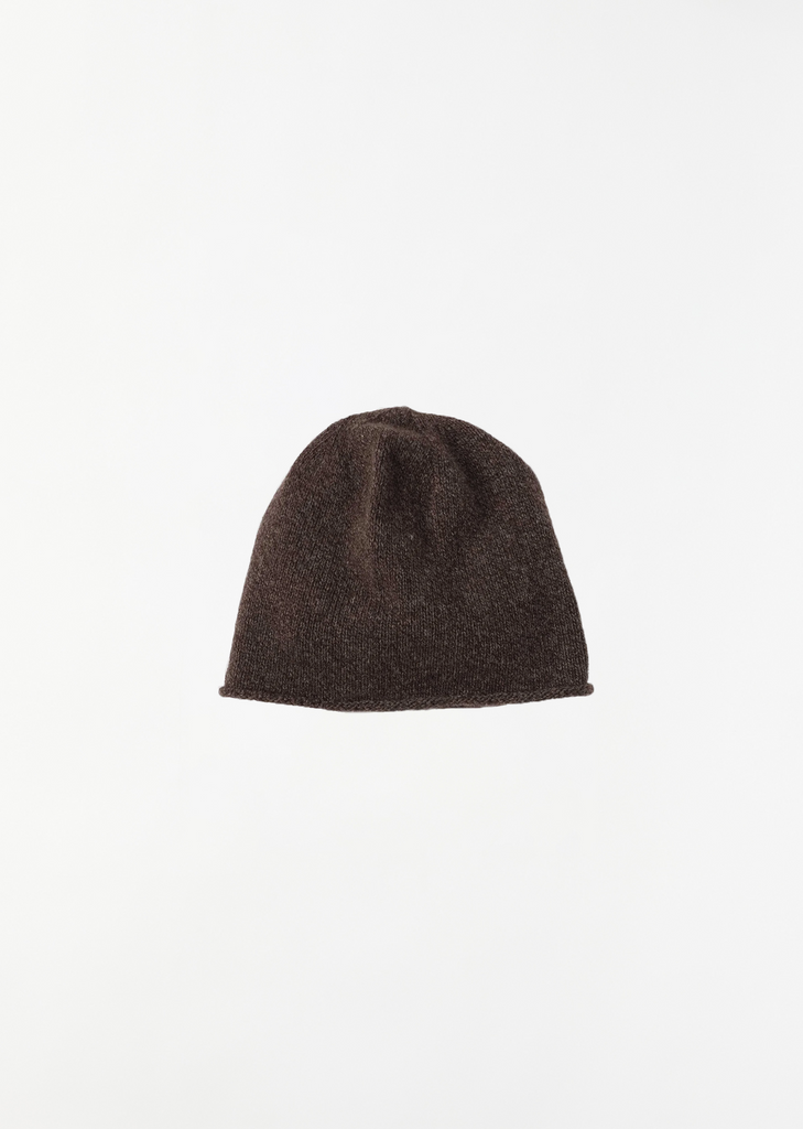 Lightweight Yak Wool Beanie — Coffee Twist