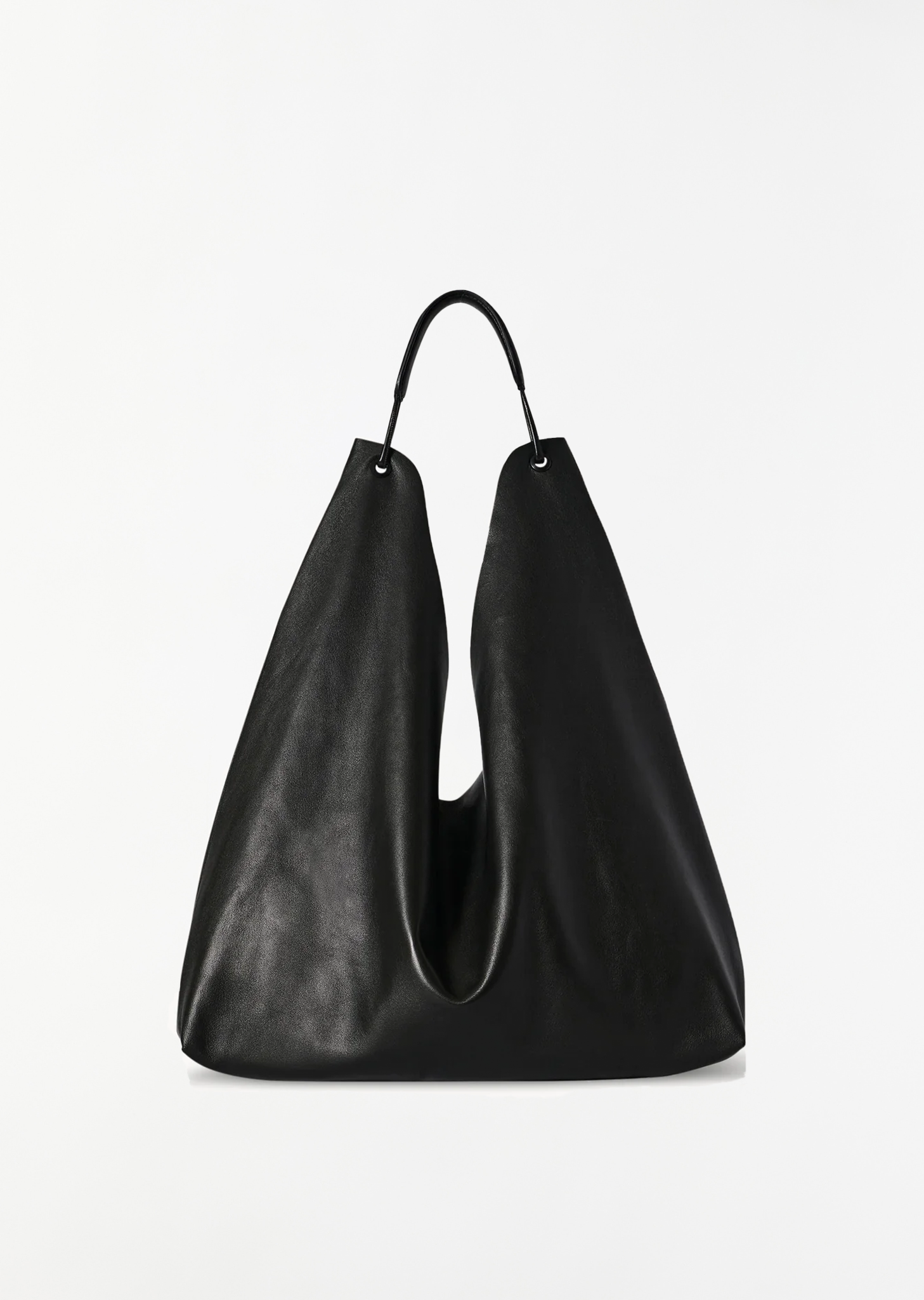 【完売品】THEROW ザロウ Bindle3 ラムスキンレザー バッグ Hobo 定価44万円 極美品 ザ ロウ ホーボー Bindle3 レザー バッグ 黒