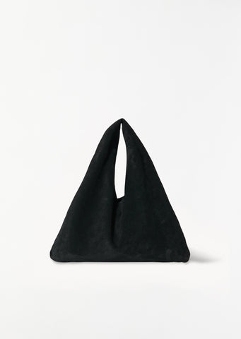 Small Suede Bindle — Black
